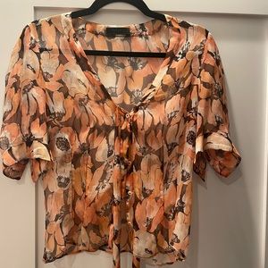 Silk short sleeve Prada blouse